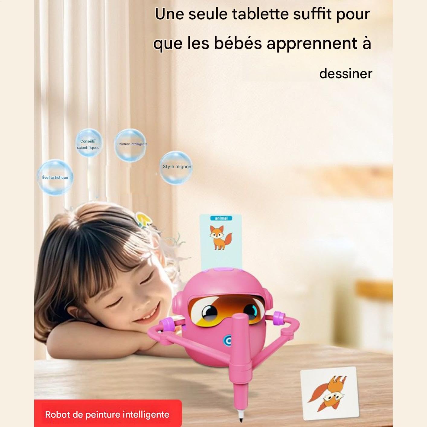 Macchina Robot per il Disegno Batteria Ricaricabile Da 1800mAh | Macchina da Disegno Educativa e Interattiva Per Bambini, Ragazzi E Ragazze, Ideale Per Viaggi, Scuola E Asilo Infantile