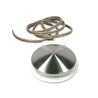 House Brand Standard Disc-Type Round Foot Control Pedal with 2 Hole Dark Surf Tubing for Dental Unit Chairs