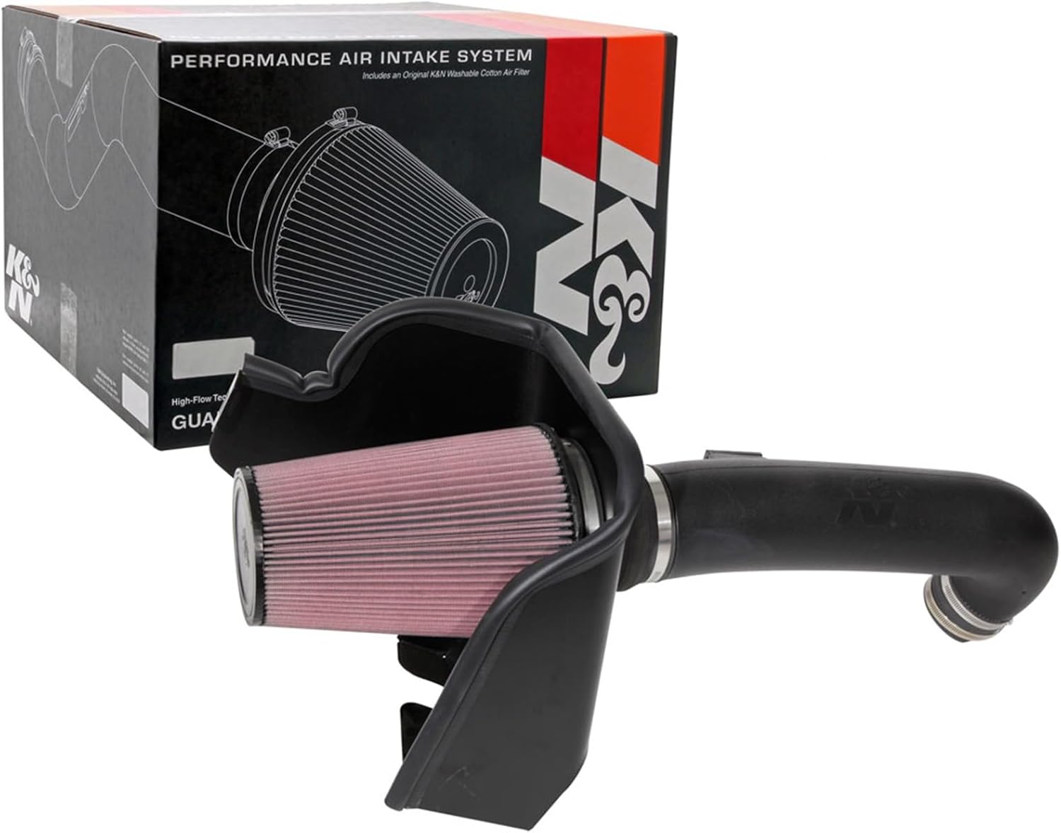 K&N Cold Air Intake System: High-Flow Air Filter, Increase Performance & Towing: Compatible with 2020-2025 FORD: F250, F350, 63-2614