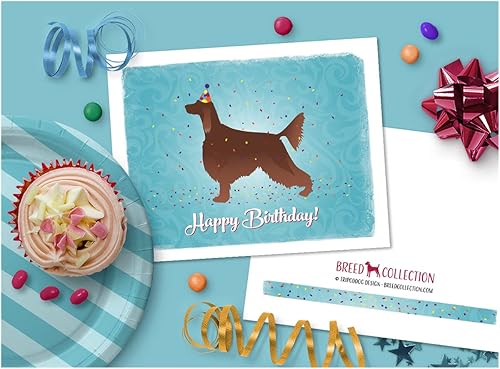 Miniatura 9 de Breed Collection Tarjetas de felicitación y sobres de cumpleaños de perro Pinscher en miniatura, paquete de 8, tarjetas de notas en blanco tamaño A2