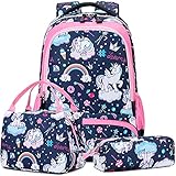 ✔️ SEGURIDAD DE USO - La mochila muchachas adolescentes tiene un cinturón reflectante en las correas de los hombros, que es seguro para caminar. La correa ajustable para el hombro no solo aumenta la capacidad de soportar peso, sino que también proporciona una mayor durabilidad.