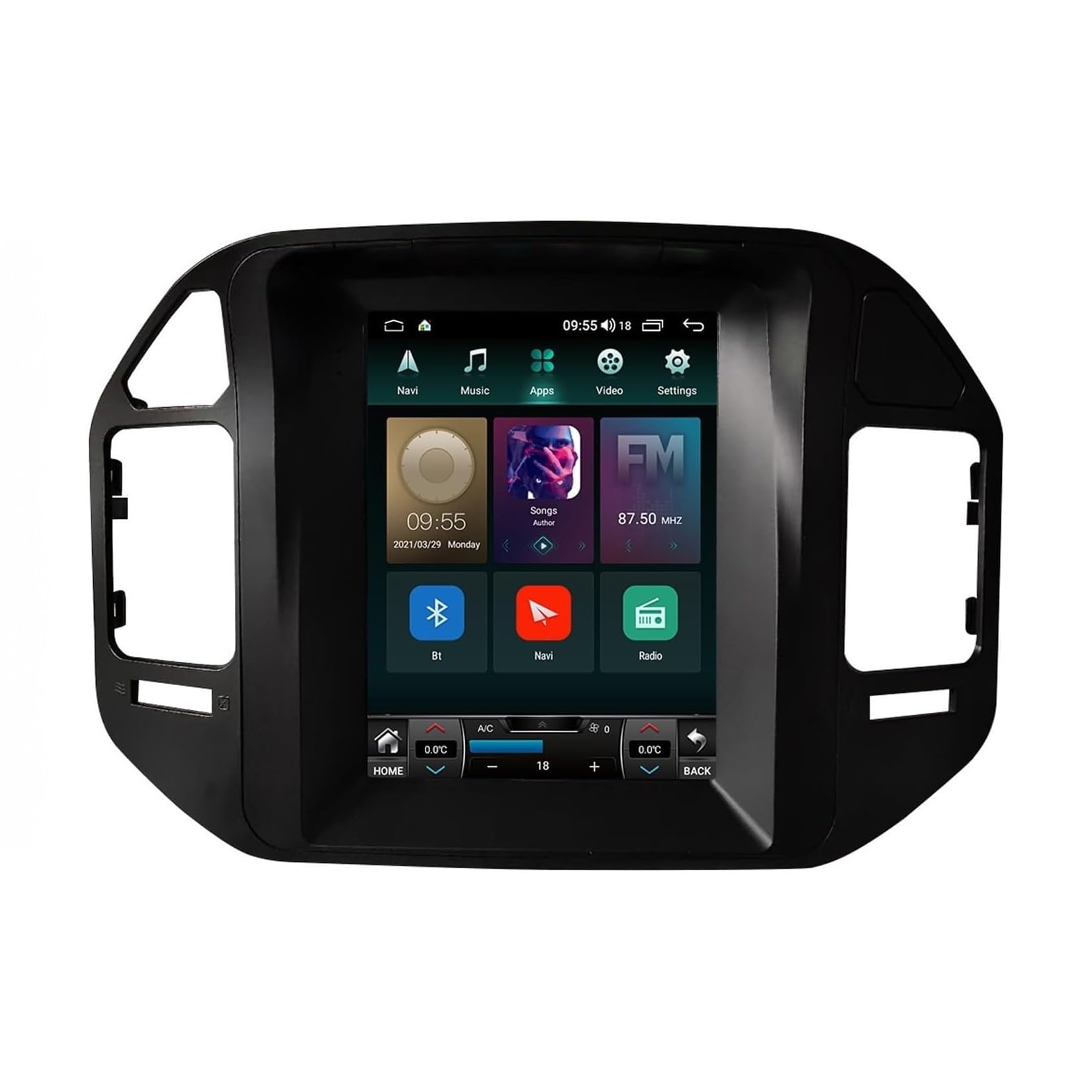 9.7 Inch 2 Din Android 15 Car Radio,for Mitsubishi Pajero V60 V68 V73 1999-2006 With Wireless Carplay AHD Backup Camera Bluetooth GPS Navigation Swc FM Radio WIFI Voice Control(A.,A 4core (2G+32G))