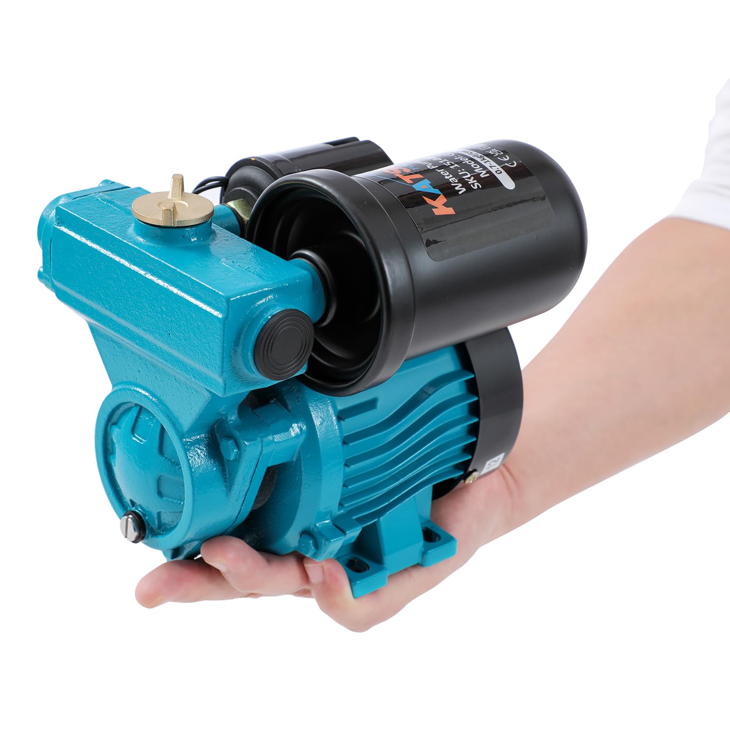 KATSU Tools Pompa di sovralimentazione mini 100W, con avvio e arresto automatico, controllo automatico della pressione e autoadescante, adatta per rubinetti domestici e da giardino 151441