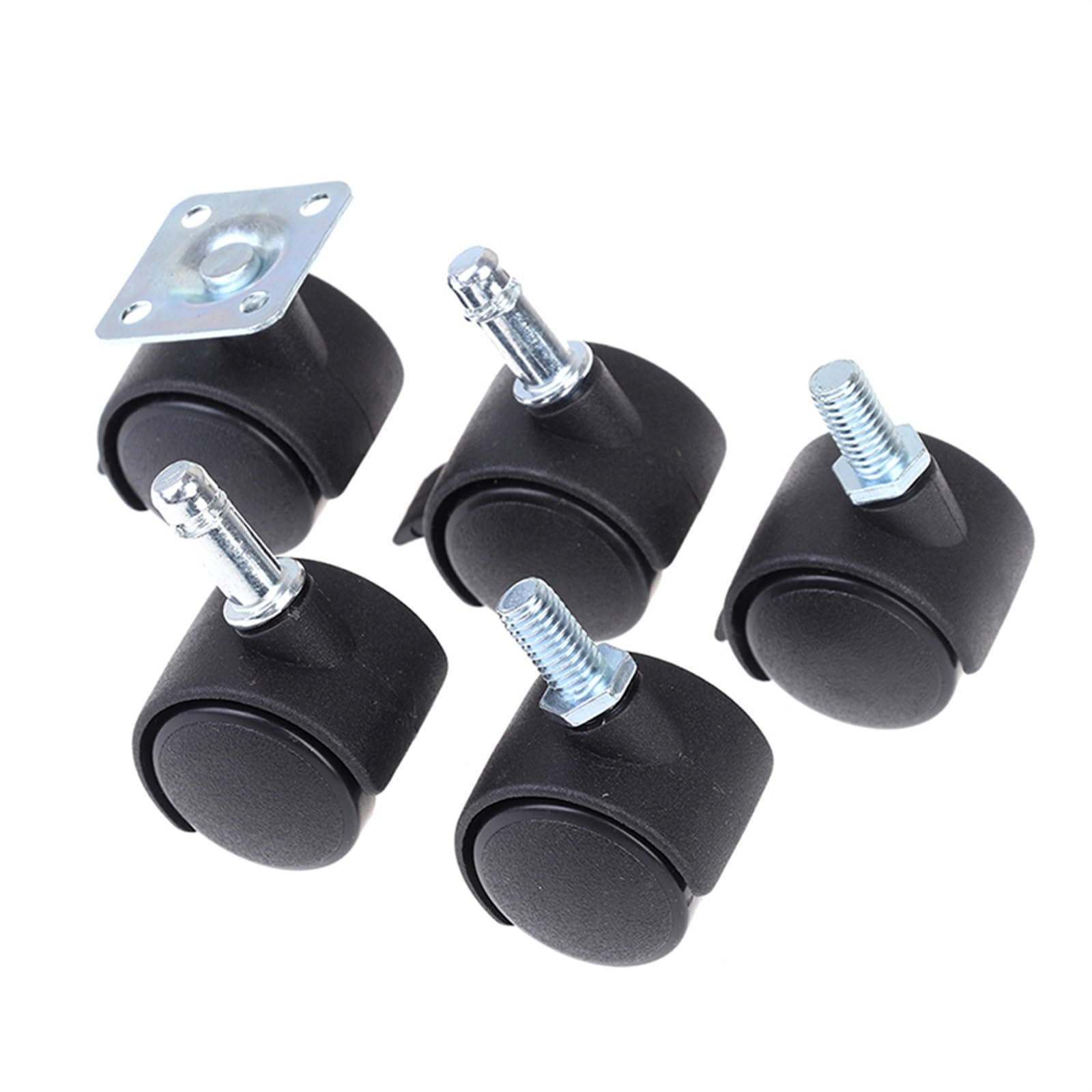 Lot de 4 roulettes pivotantes de rechange universelles de 30 mm pour chaise de bureau (A2)