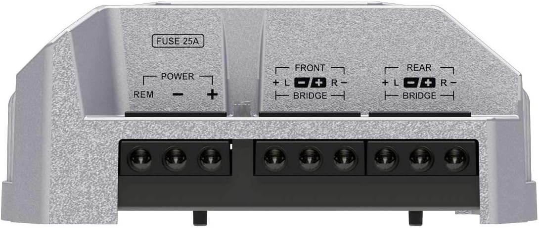 Timpano Compact 4 Channel Amplifier Car Audio 500 Watt, 4 x 125 Watts at 2 Ohms, Mini Stereo 12 volts Full Range Class D Amp, Bridgeable Amplifier 4 Channels TPT-500.4 : Electronics