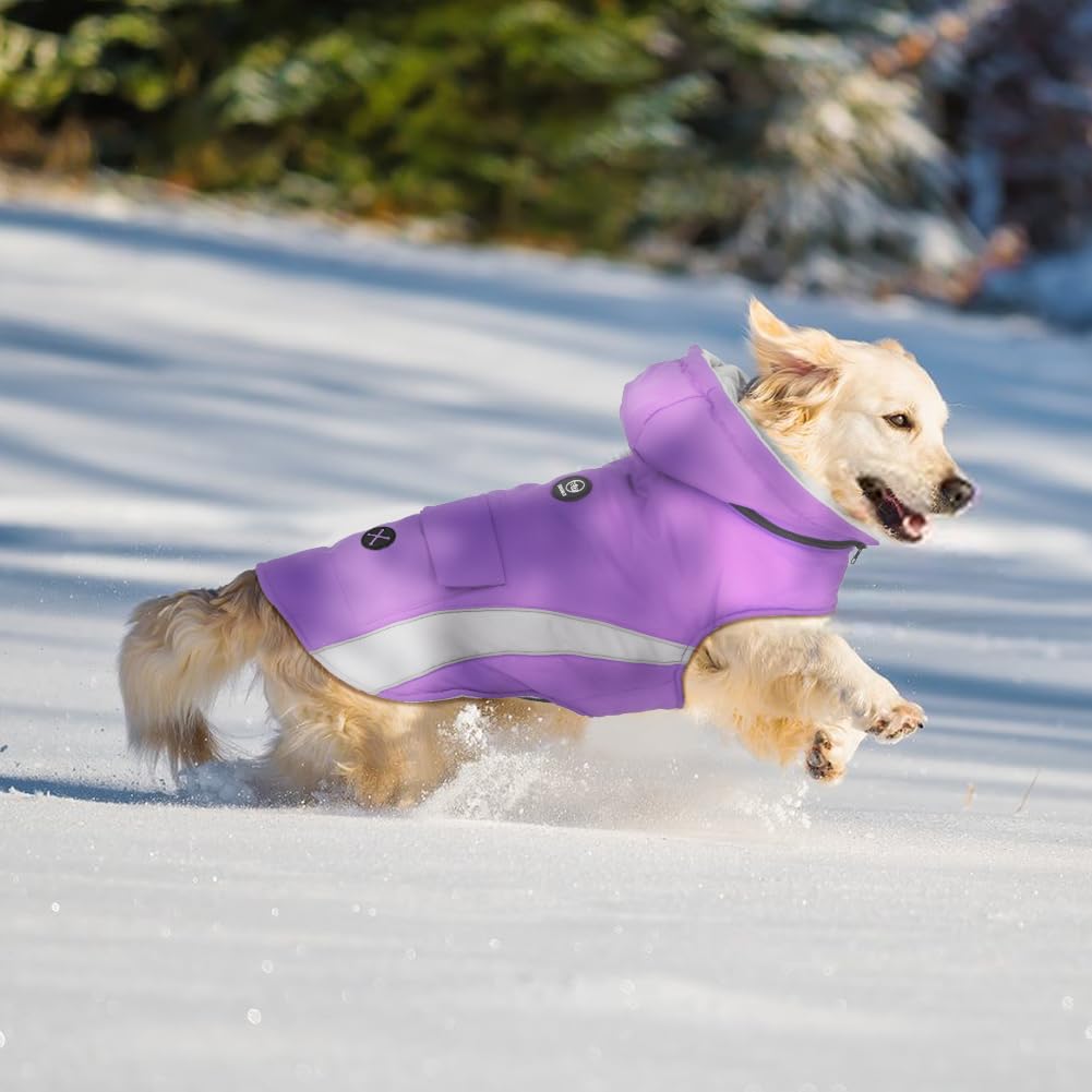 EMUST Abrigo Para Perro, Chaqueta De Invierno Resistente Al Viento Con