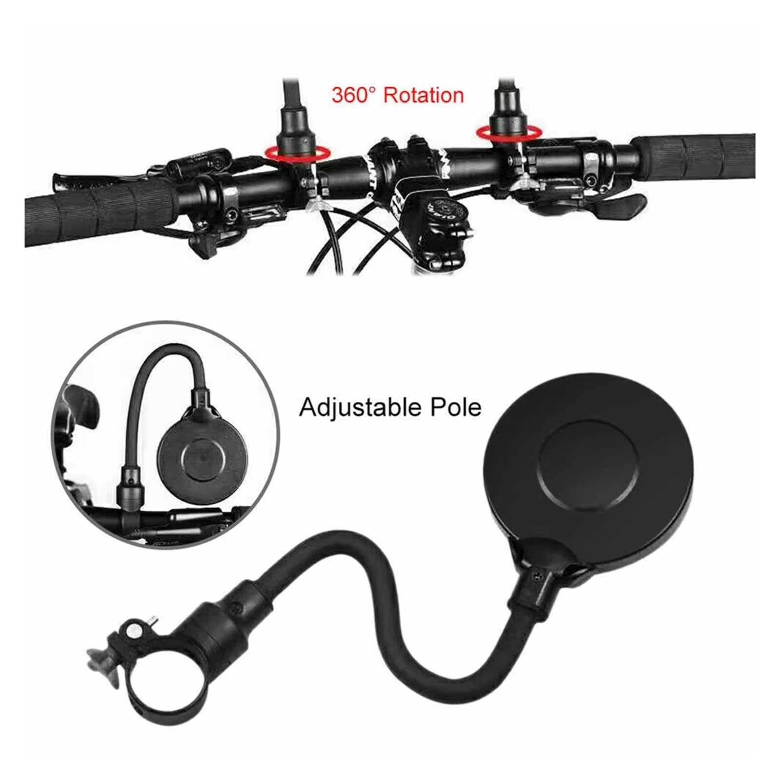 Accessoires De Remplacement De Vélo, Guidon, Rétroviseur Latéral Gauche Et Droit, Réglable Et Rotatif Rétroviseur Moto