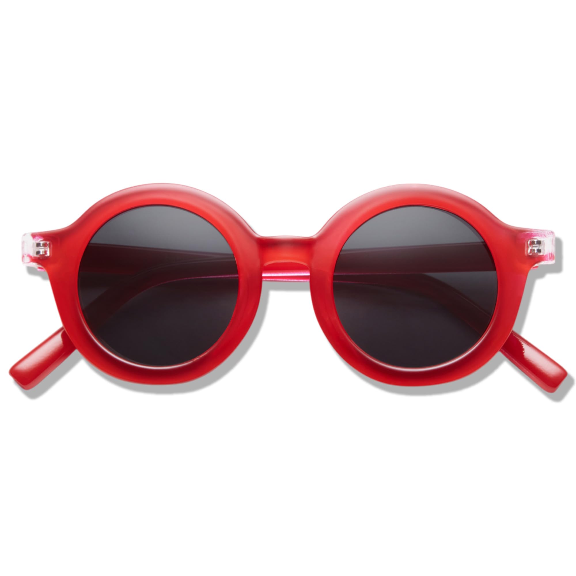 BABYMOCS Lunettes de Soleil Enfant 1,​5-​7 ans | Bioplastique Recyclé et Protection UV400 100% | Lunettes de Soleil Rondes Pour Garçons et Filles, Sans BPA | Fait main - Design Suédois
