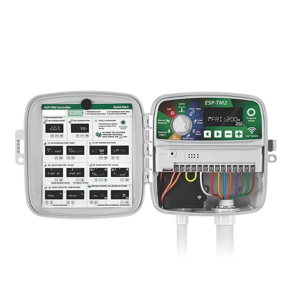Suinga - Programador riego Wifi Rain Bird ESP-TM2 12 zonas exterior + LNK inalámbrico. Controla a distancia hasta 12 zonas de riego automático.