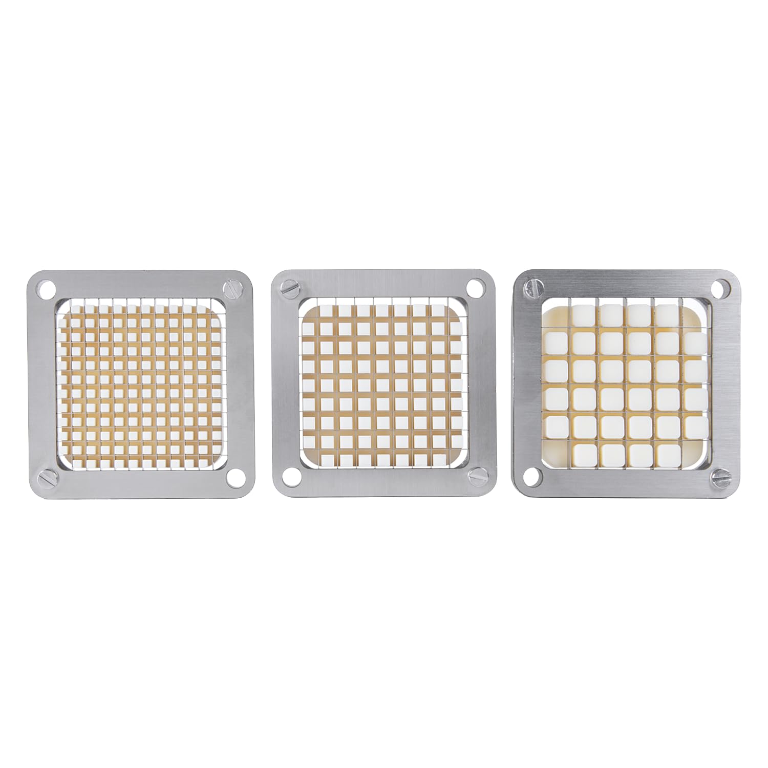 Juego de cuchillas de repuesto universales de acero inoxidable multimodelo de 1/5.1 cm 1/10.2 cm 3/20.3 cm para cortador de verduras comercial, hoja intercambiable (1/4 pulgadas)