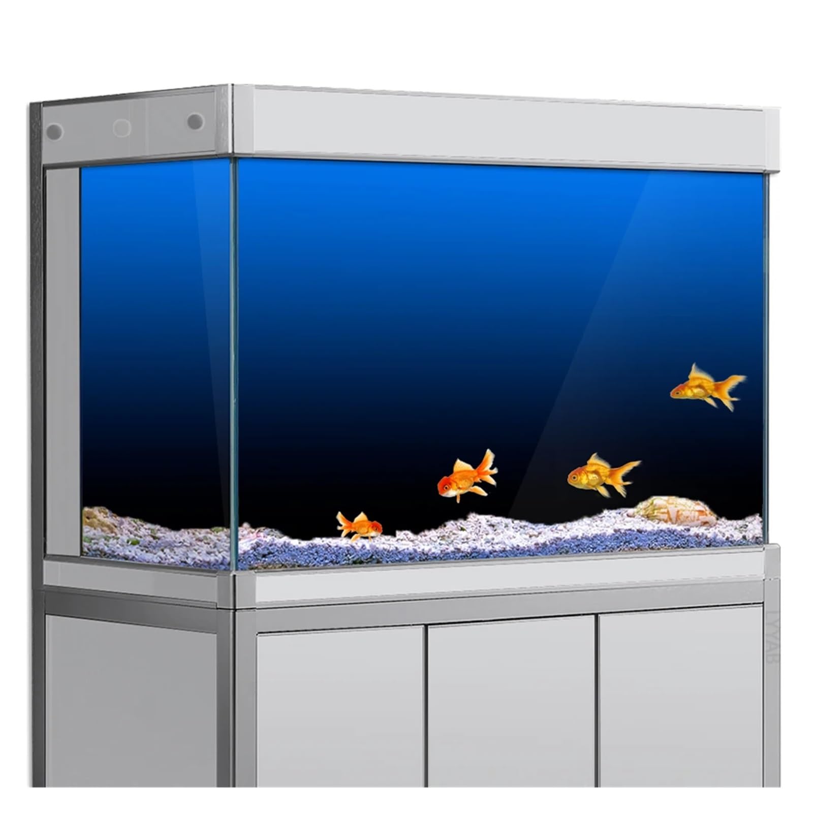 Fondo Acuario Adhesivo de Fondo for pecera, Degradado, impresión Sencilla, Papel Tapiz, Decoraciones for Acuario PVC(Green,50x80cm)
