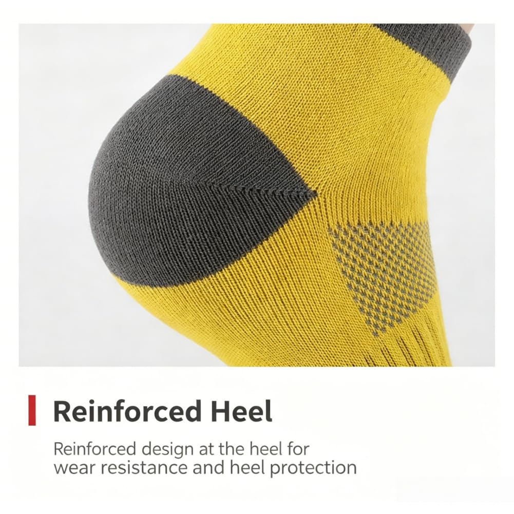 Generisch Damen-Zehenstocksocken im 10er-Pack, atmungsaktive Trainer-Socken mit Knöchellänge und Fußgewölbeunterstützung für Laufen und Fitness