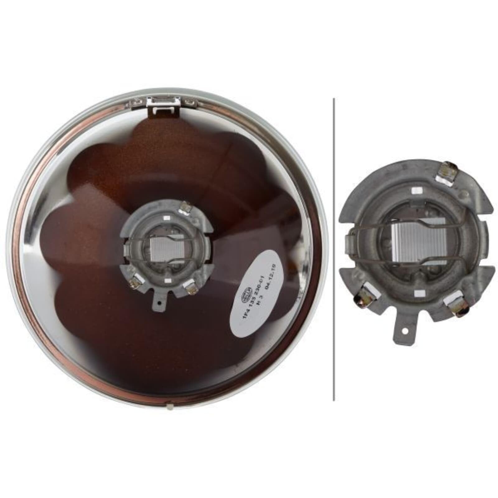 HELLA Halogen Reflektor dalekosiężny Comet 500 12V/24V okrągły ryflowana szyba rozpraszająca 1F4 005 750-611