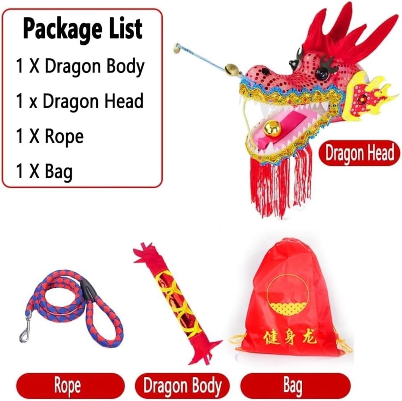 Silk Ribbon for Throwing Dragon Dance Kung Fu Outdoor Exercise Tape POI Swivel and Shaker (Green, 19.7FT)