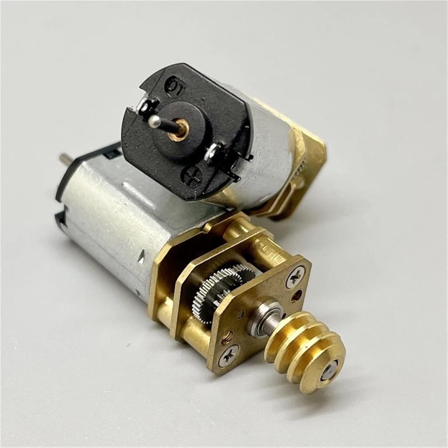 GA12-N20 Mini 12mm Full Metal Gearbox Gear Reduction Motor Worm Gear Shaft DC 3V 62RPM Slow Speed Dual Shaft DIY 1Pcs