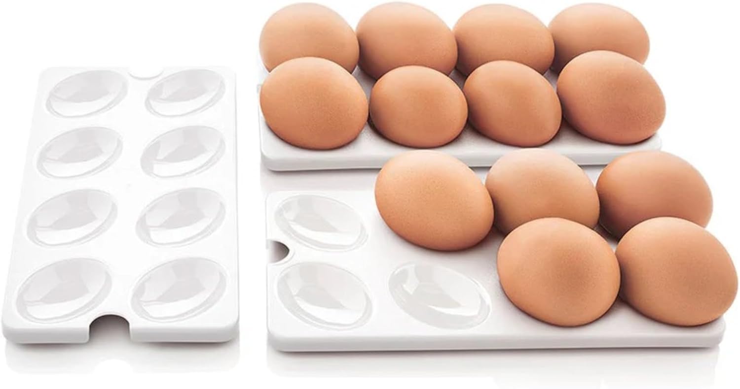 Deli Keeper Inserts Egg Containers Tupperware Deviled Egg Trays - 3 Pack Inserts For Deli Keeper Container Tray With Lid - View #6