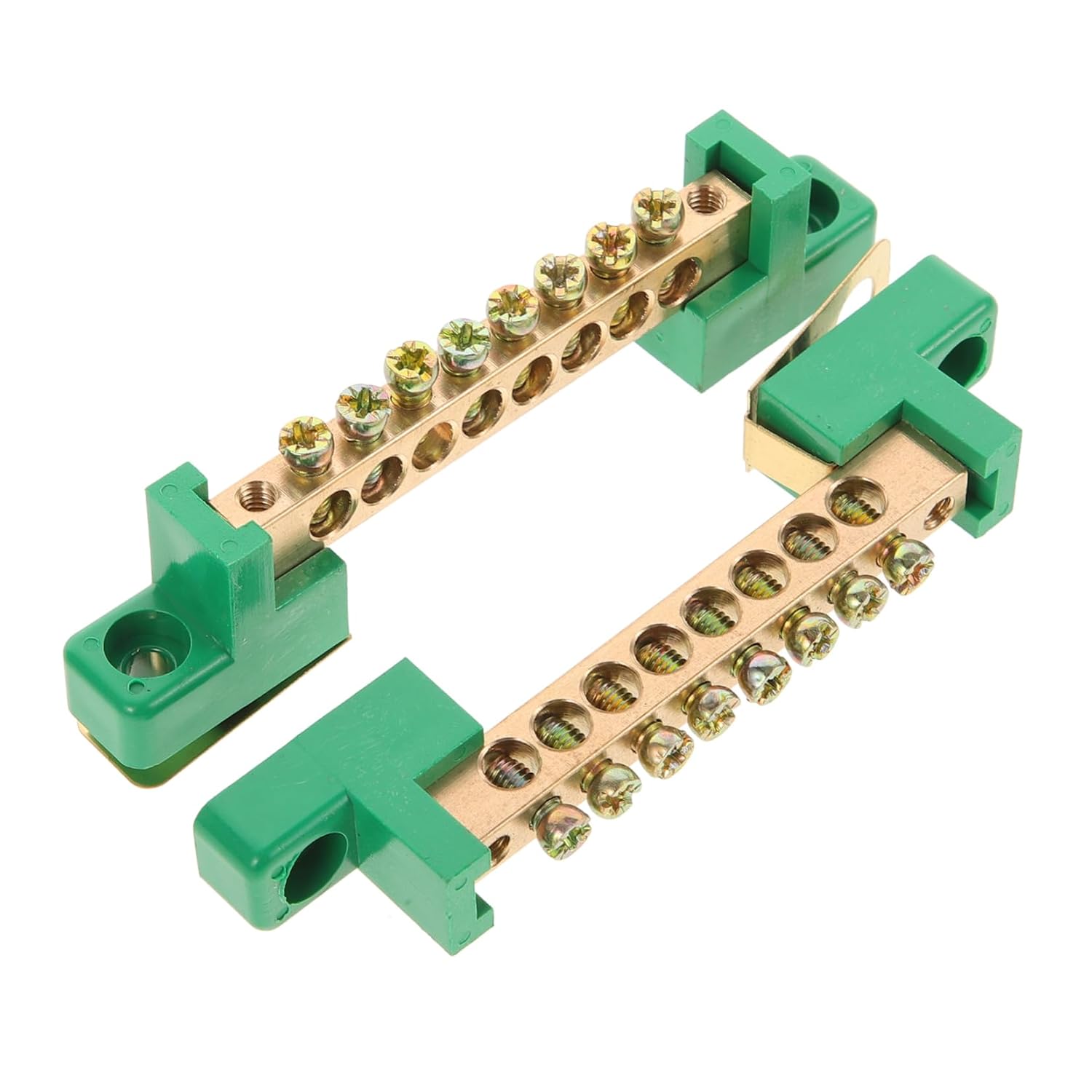 4pcs Heavy Duty Electrical Enclosure Grounding Bar Terminal Positions Kit Easy Install Grounding Block