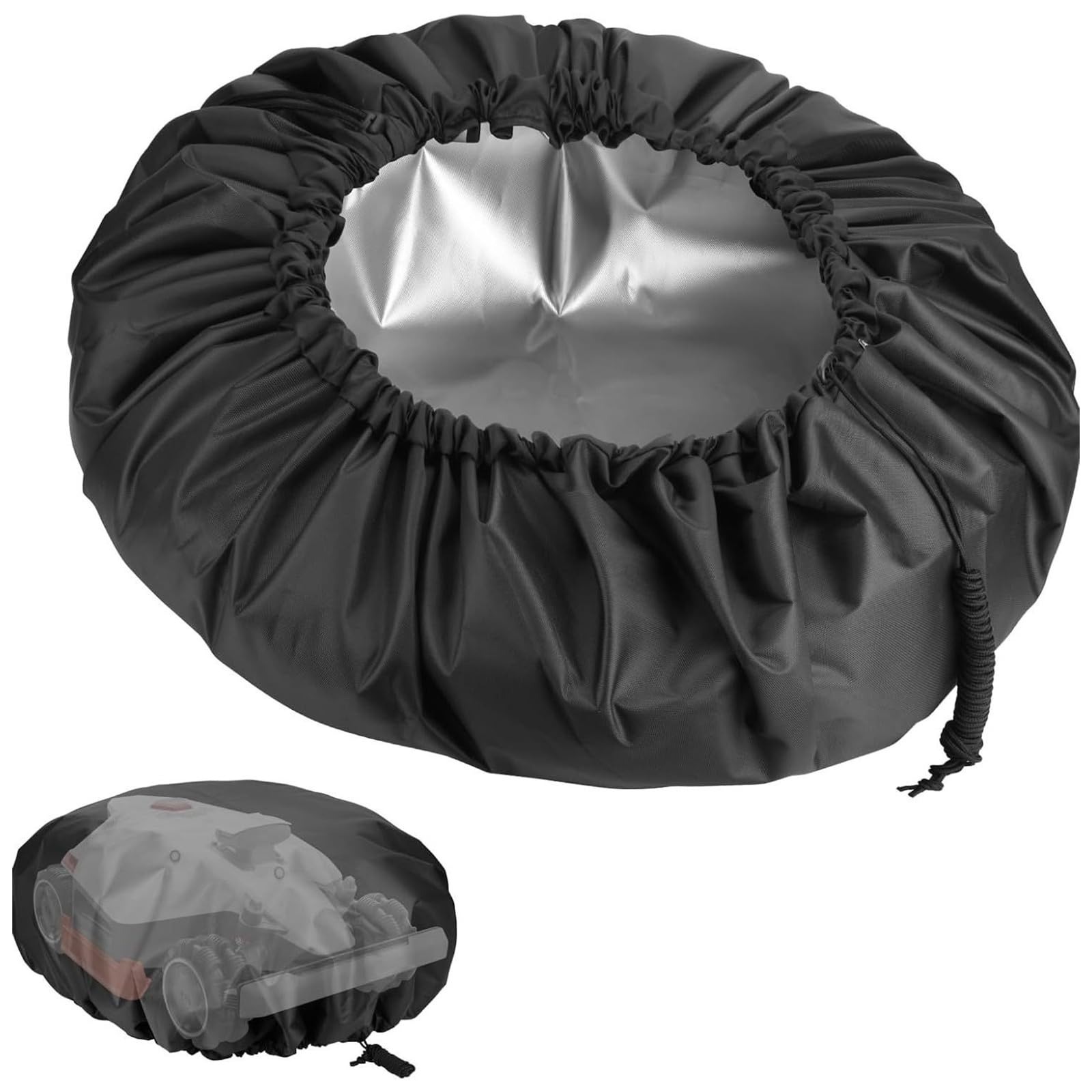 Fromceo Robot Protector Elastic Heavy Duty 210D Fabric Protective Cover Outdoor Lawnmower Use Heavy Duty Robotic Cover Polyester Oxford Cloth Utomatic Robot Protector