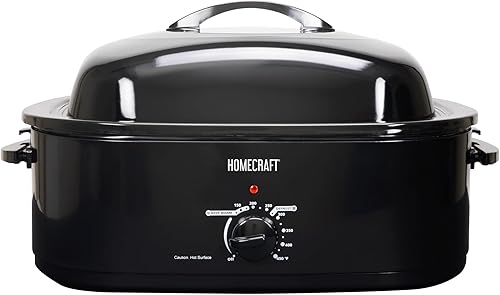 Miniatura 1 de HomeCraft HCTSC15SS - Buffet ovalado de acero inoxidable de 3 estaciones de 1.5 cuartos de galón, con tapa y soporte de cuchara, control de calor