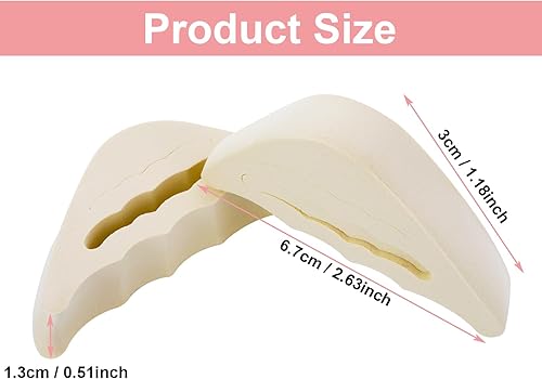 Miniatura 2 de 4 Pairs Shoe Filler Insole Unisex Adjustable Toes Plugs Shoes Too Big Inserts Front Tip Protector Trainers Heel Grips Sponge Pads Reusable Soft High