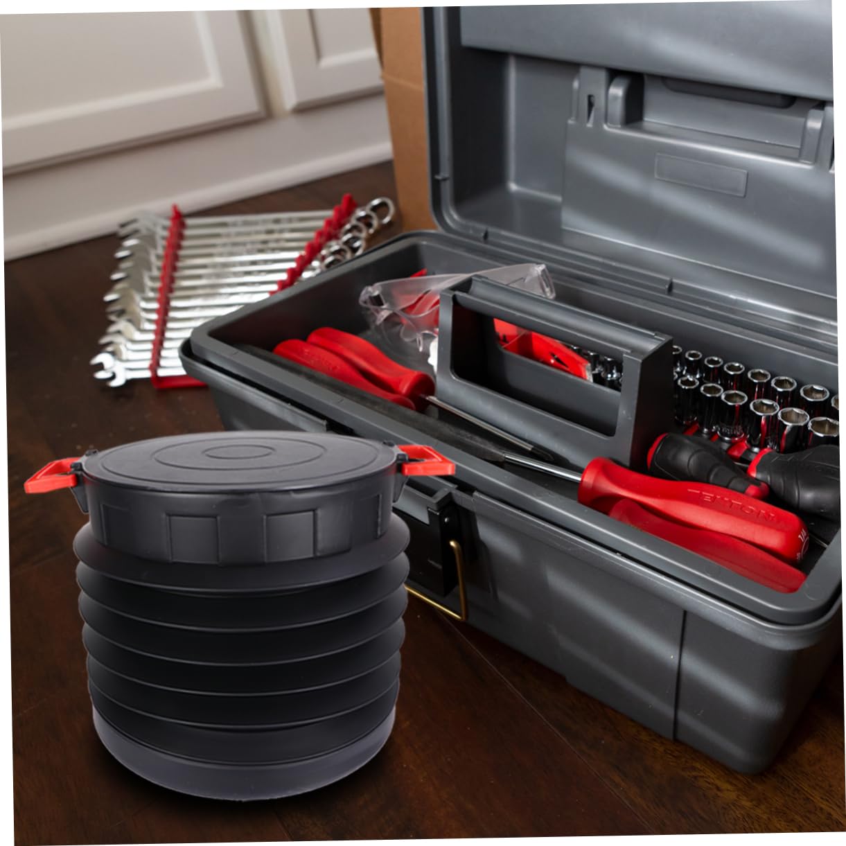 Cabilock 1 Pezzo Pieghevole per e Stoccaggio Contenitore Portatile per Pulizia e Organizzazione per Picnic e attività Outdoor