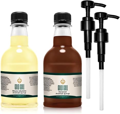 Beyaz  ikolata & Karamel Aromal  Kahve & Meyve  urubu 2 x 300 ml.