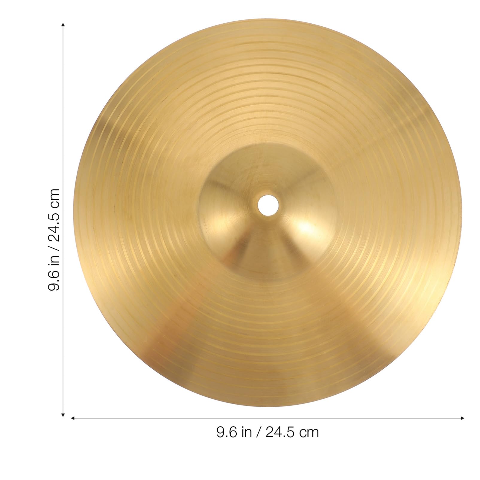 Abaodam 10 Inch Brass Hi-hat Crash Ride Cymbals Perfect for Jazz Drum Beginner to Pro