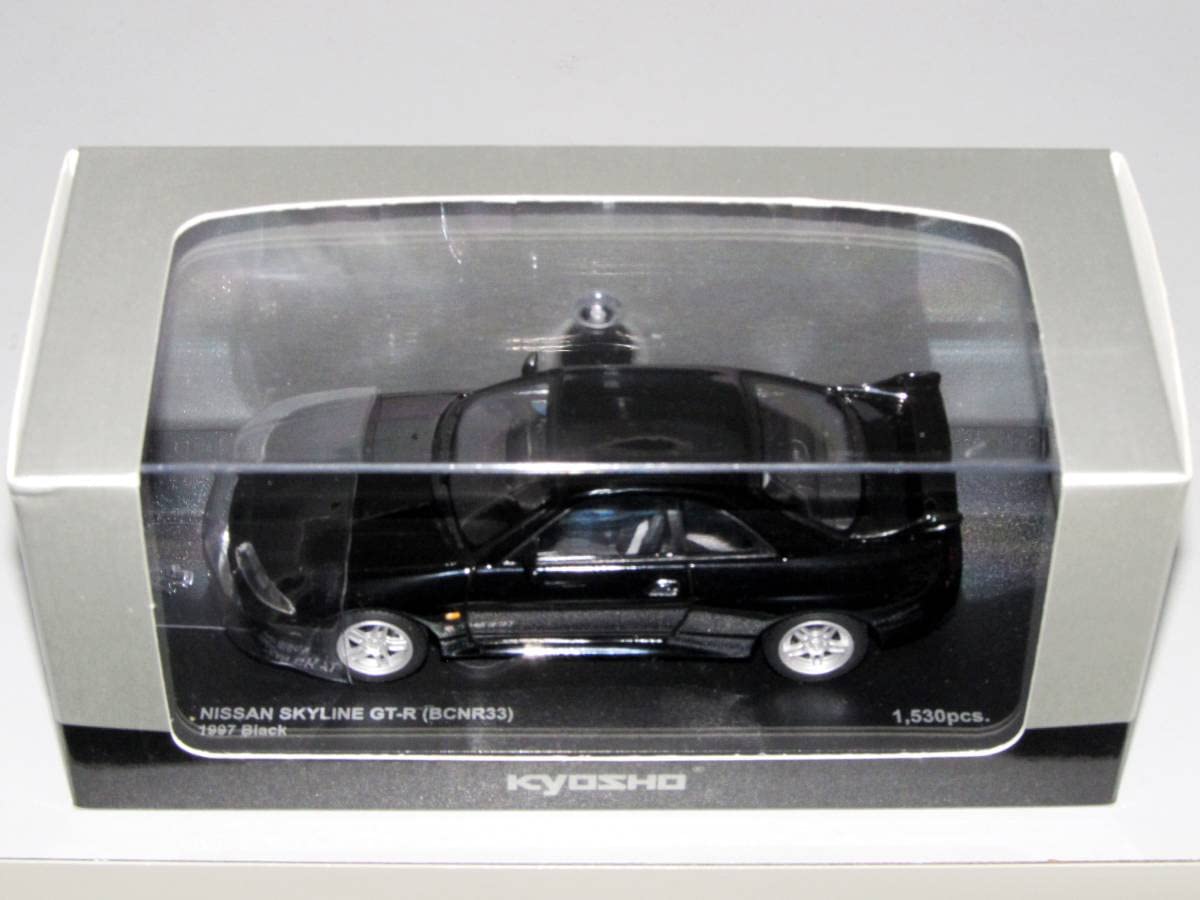 京商オリジナル 1/43 スカイラインGT-R (R33) 1997 (ブラック) 完成品 wyw801m Amazon | 1/43 京商 スカイライン GT-R (R33) 4ドア オーテック