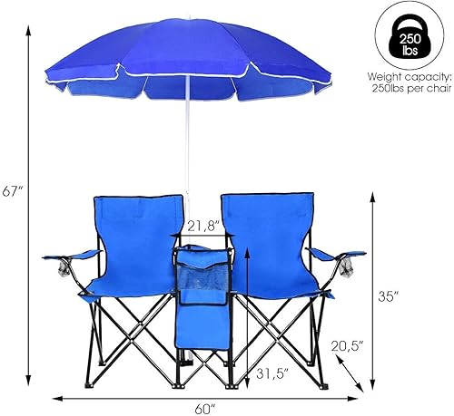 Miniatura 3 de Silla de camping, azul
