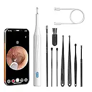 DIY Ear Wax Removal - Earwax Remover Tool with 8 Pcs Ear Set - Ear Canal Cleaner with 1080P Camera - Ear Cleaning Kit with 6 Ear Spoon - Utility Ear Camera for iOS & Android