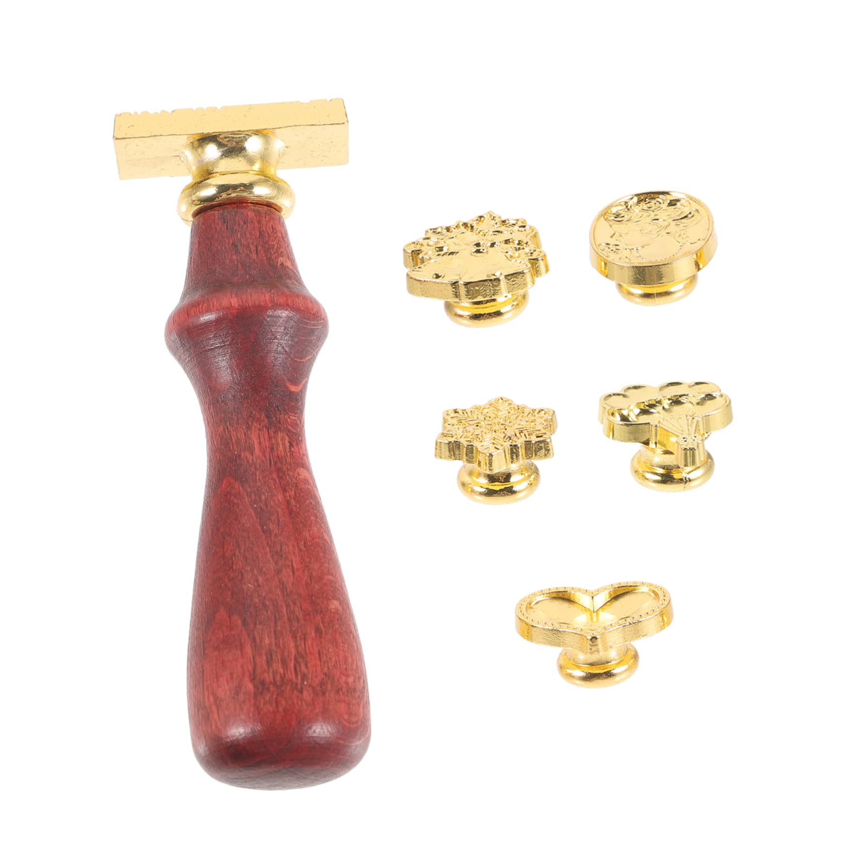 Uonlytech 5sätze Wachssiegel Stempelset Mit Holzgriff Europäisches Design Für Einladungen Briefe Und Projekte Wachssticks Und Kreativen Mustern Für Hochzeiten Und Besondere Anlässe