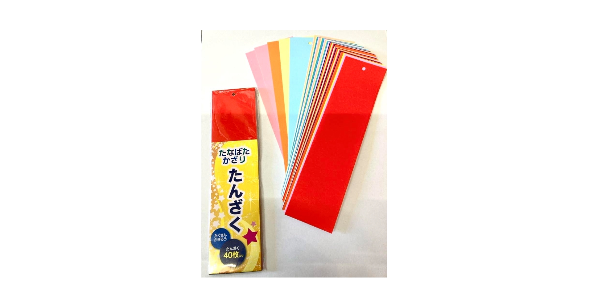 Amazon.co.jp: 七夕 紙短冊40枚セット(20.5cm×5.5cm) : おもちゃ