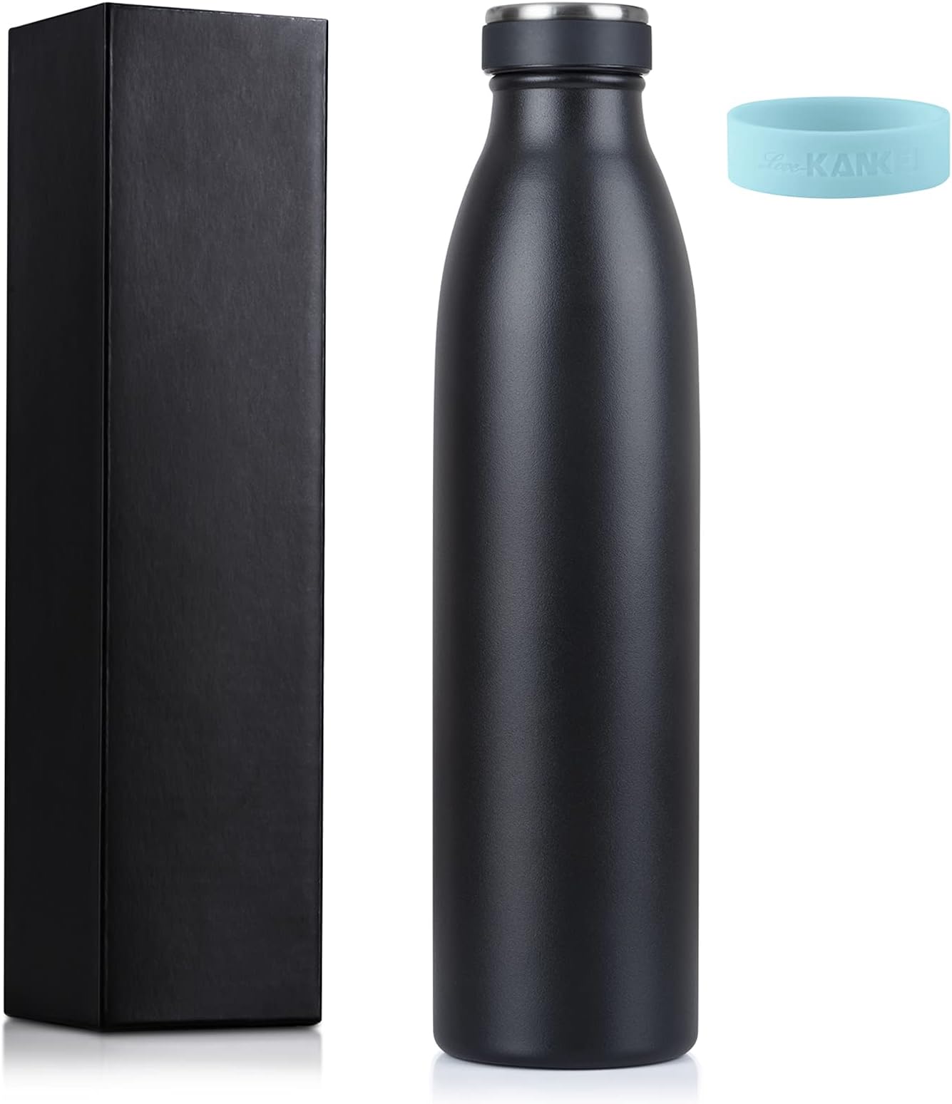 Water Bottle Vacuum Insulated Bottle 500ml/24hrs Cold/12hrs Hot - Stainless Steel Double Walled BPA Free - Travel Flask