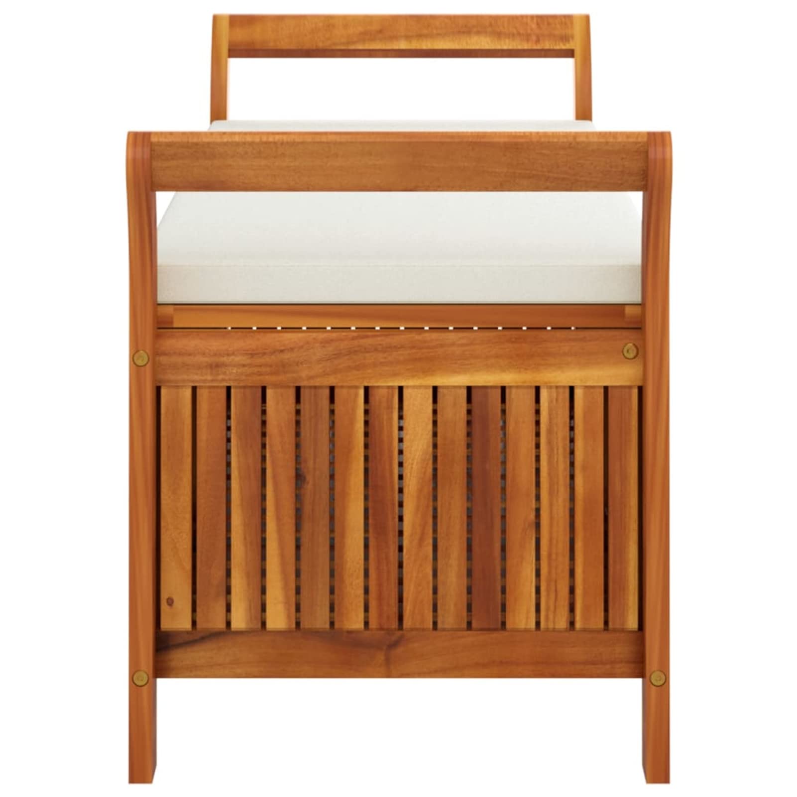 Tidyard Garten Truhenbank mit Kissen Gartenbank Gartentruhe Holzbank Sitztruhe Gartenbox Auflagenbox Kissenbox Spieltruhe Sitzbank für Terrasse Garten Balkon 126 cm Massivholz Akazie