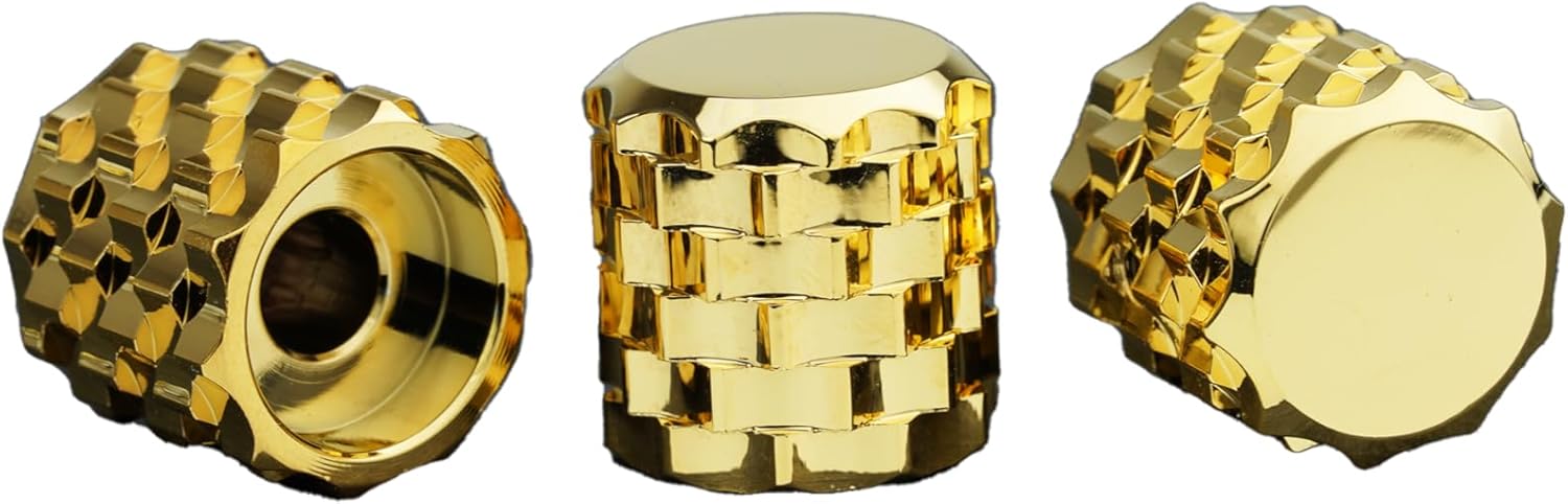 Guyker Guitar Bass Potentiometer Control Knobs with 6.3mm Dia. Shaft Pots - 3PCS Aluminium alloy Dome Speed Tone Volume Switch Knob Replacement for Electric Guitar or Precision Bass, CKB029 Black