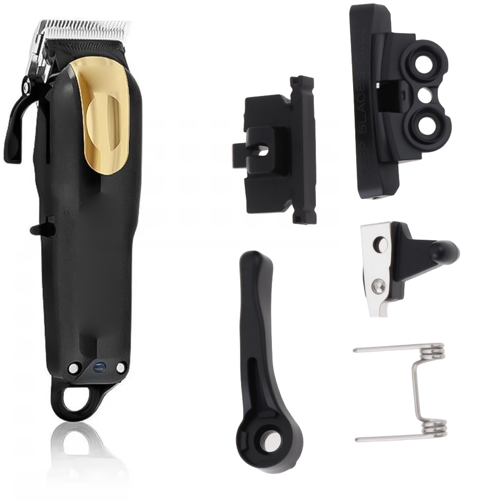 EMSea Hair Clippers Adjustment Lever Switch Locking Plate Spring Tension CamTappet Compatible with Wahl Magic Clip 8148 8591 8504 - Image 3