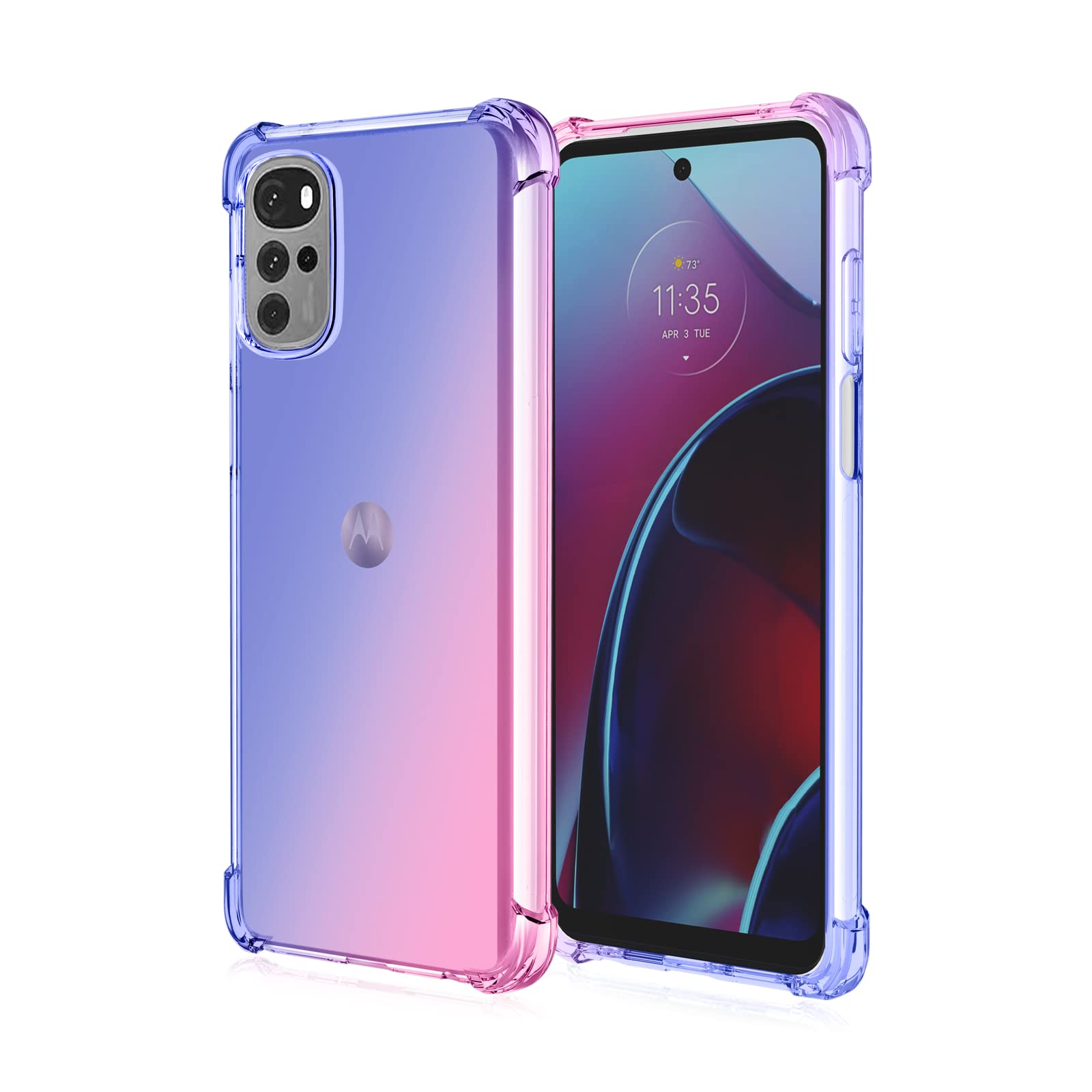 HAOYE Cover Per Motorola Moto G22 | Custodia Morbida TPU Con Motivo Giardino, Ultra Sottile E Antiurto