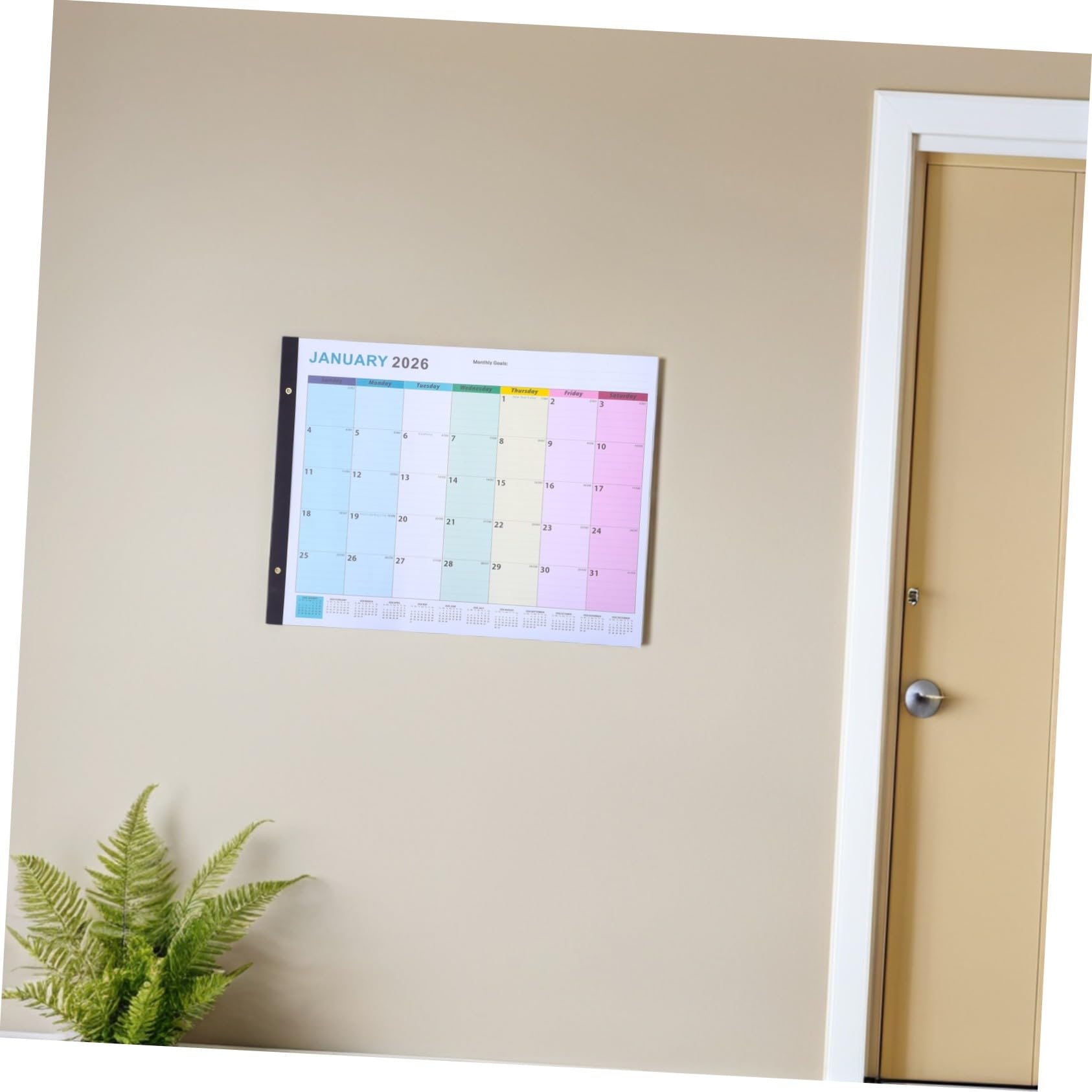 Calendario Casero Póster Calendario De Pared Para El Mes De Pared