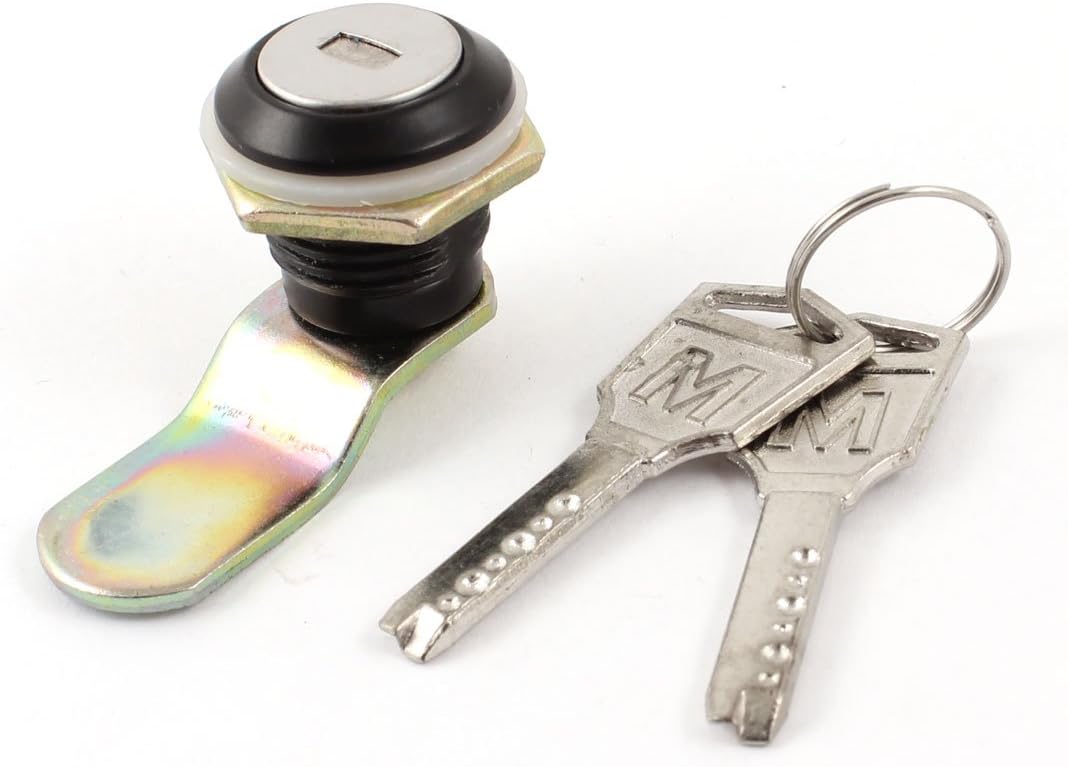 Aexit Company Mailbox Cabinet Hardware Cupboard 0.69" Dia Tubular Quarter Turn Cam Lock Locks + Keys