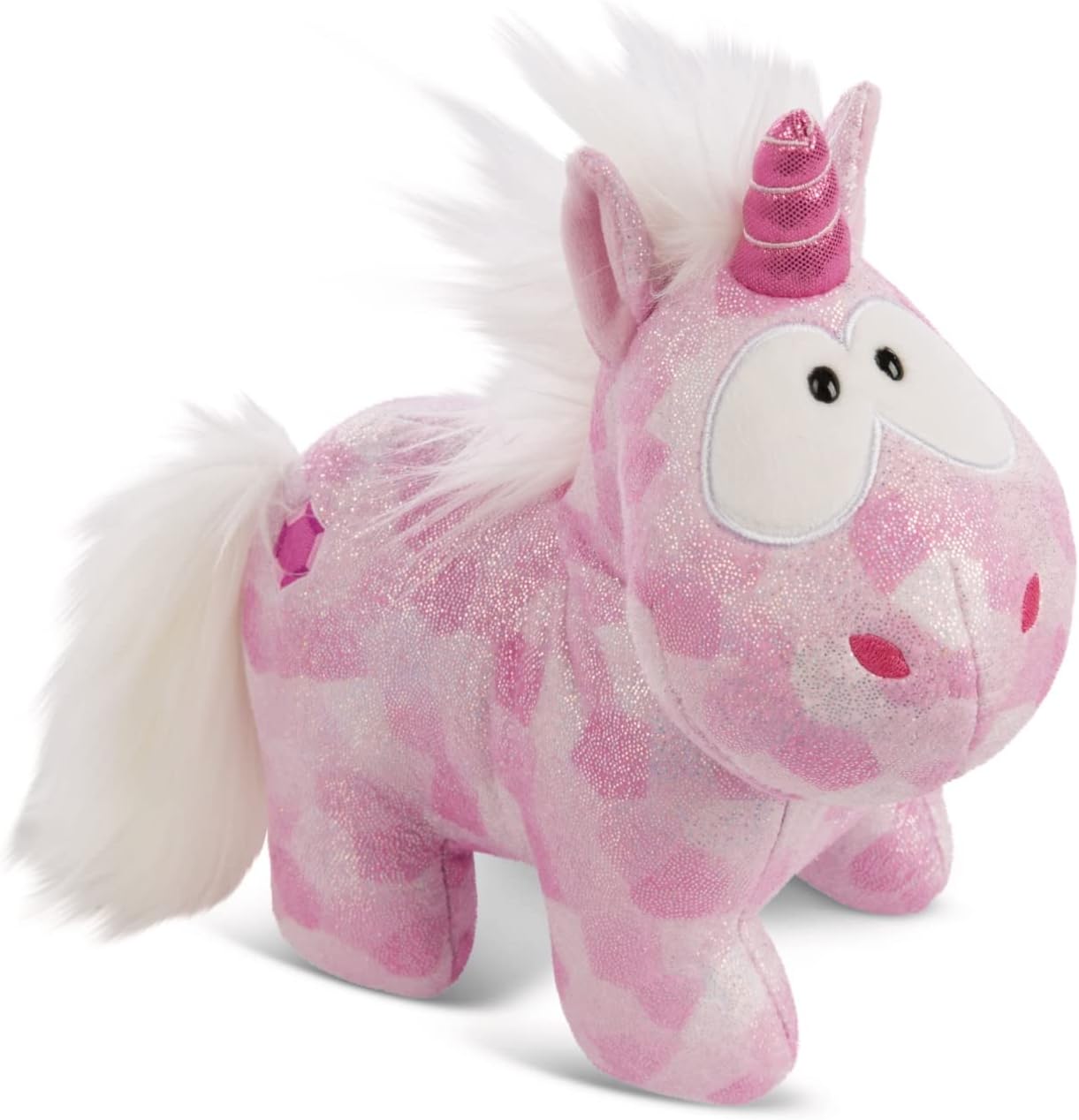 NICI Soft Toy Pink Diamond 32 cm – Unicorn cuddly toys for girls, boys & babies – Fluffy stuffed animal to cuddle and play with – Cosy plush animals