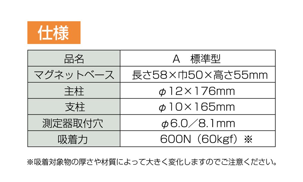 MASTERSOUNDS スタビライザー 楽天市場】マグネットスタンド A 標準型 73752 ダイヤルゲージ