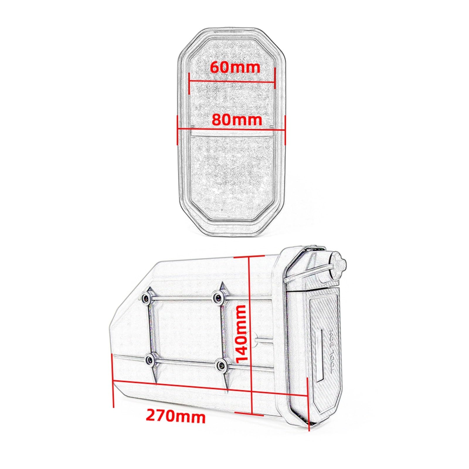 Per TIGER 850 900 2020 2021 2022 2023 Cassetta Portautensili Laterale Universale Per Motocicletta Kit Di Pronto Soccorso/guasto