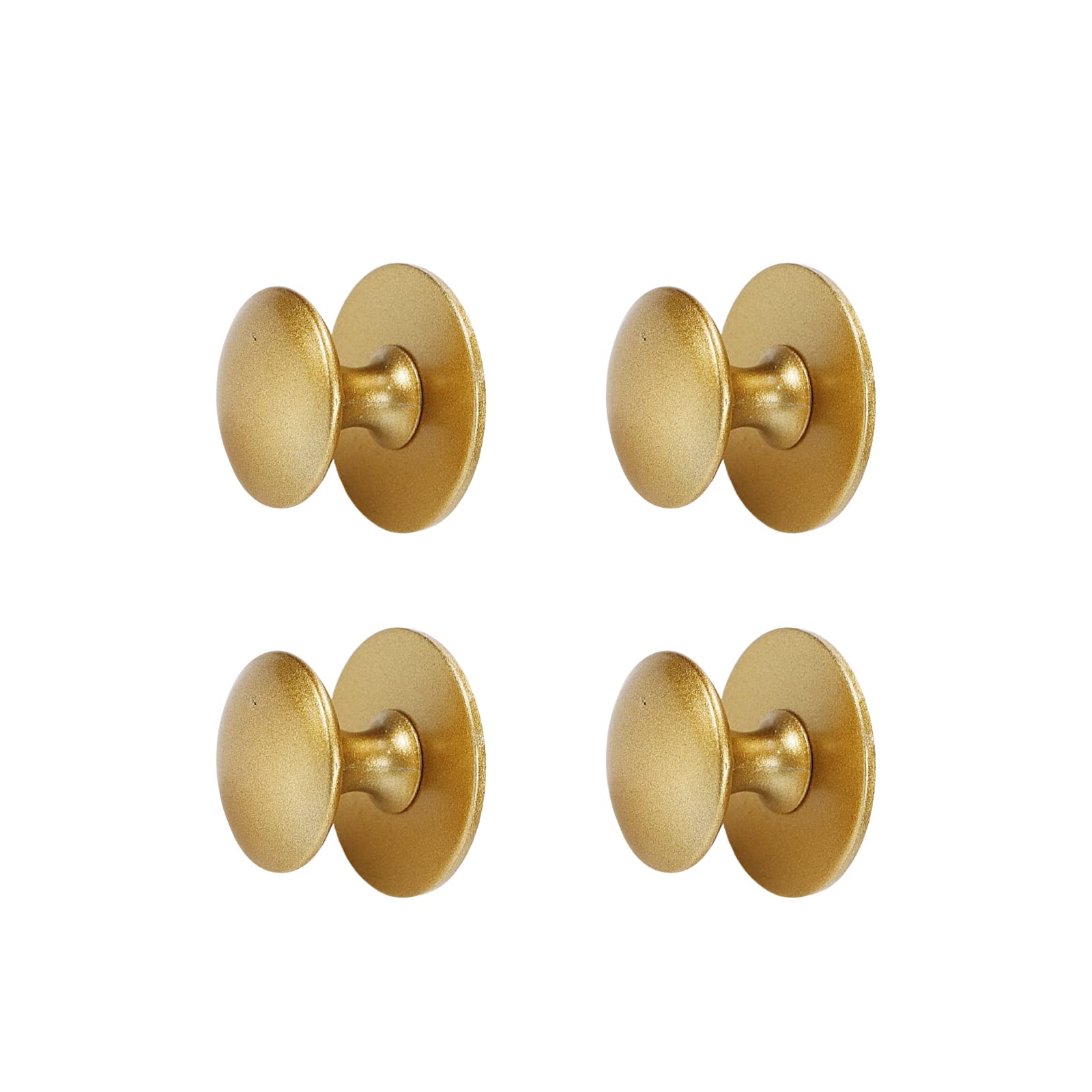 Boutons autocollants dorés 3,5 cm KUMGROT pour tiroir et armoire x4