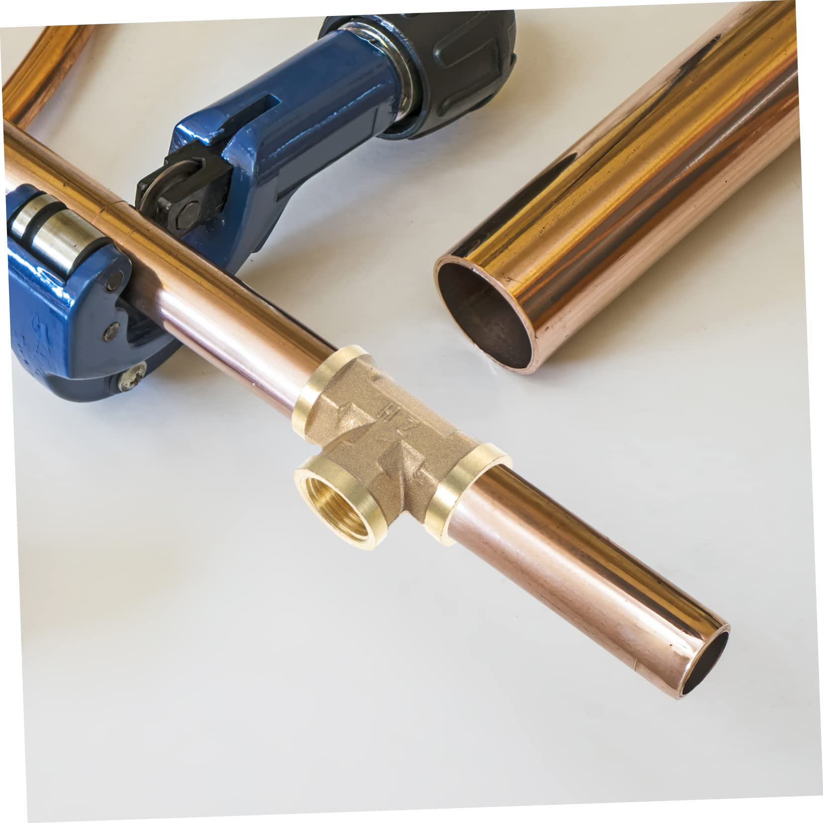 BESTonZON 1 Jeu De Raccords en Laiton Connecteurs De Tuyau D'Arrosage Adaptateur De Tuyau 1/2 Raccord De Tuyau 1/2 Té 1/4 Npt Adaptateur De Tuyau Mâle À Mâle Coupleur De Robinet