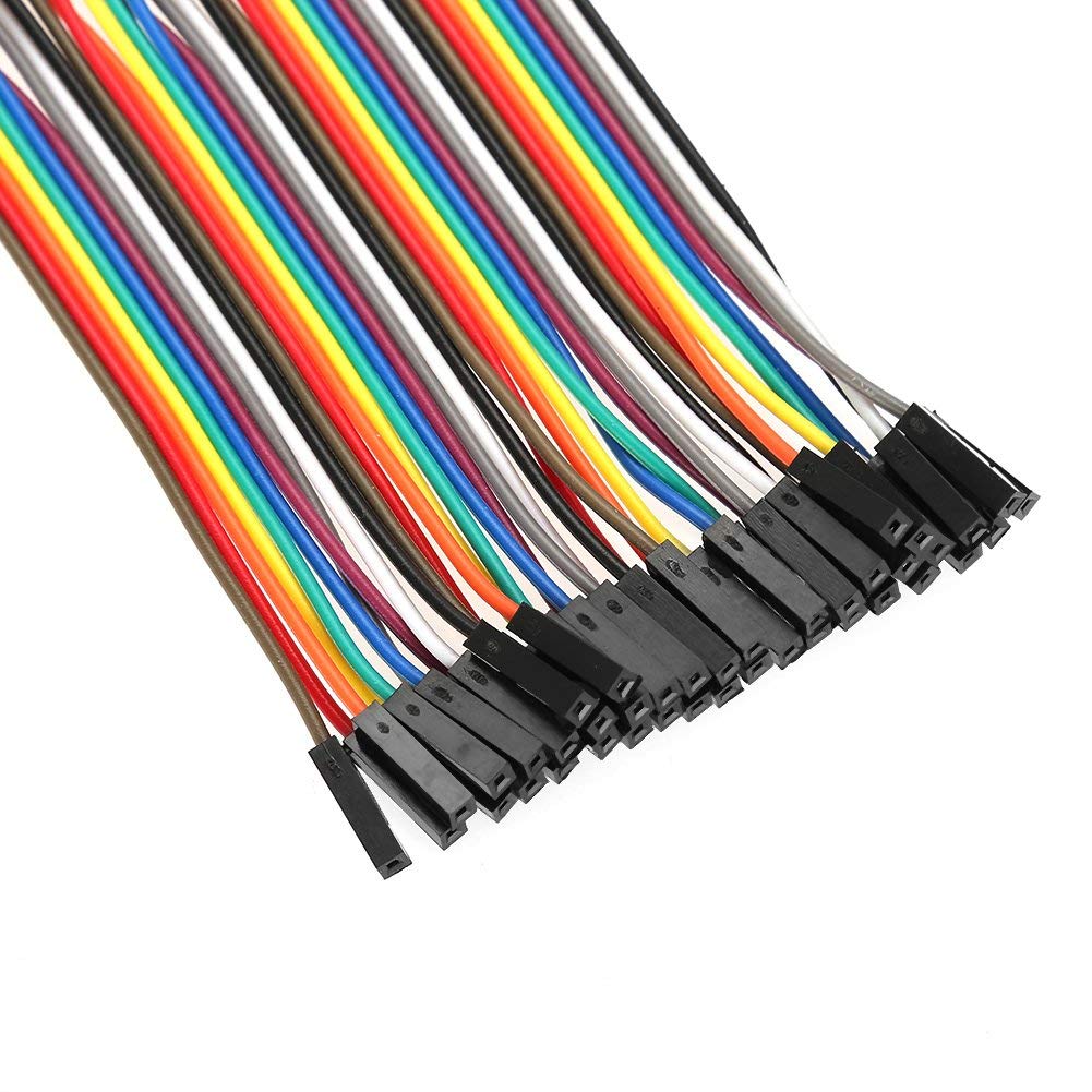 Fdit Cavetti Jumper 120pcs Kit per Breadboard, 40 Pin M/M M/F F/F