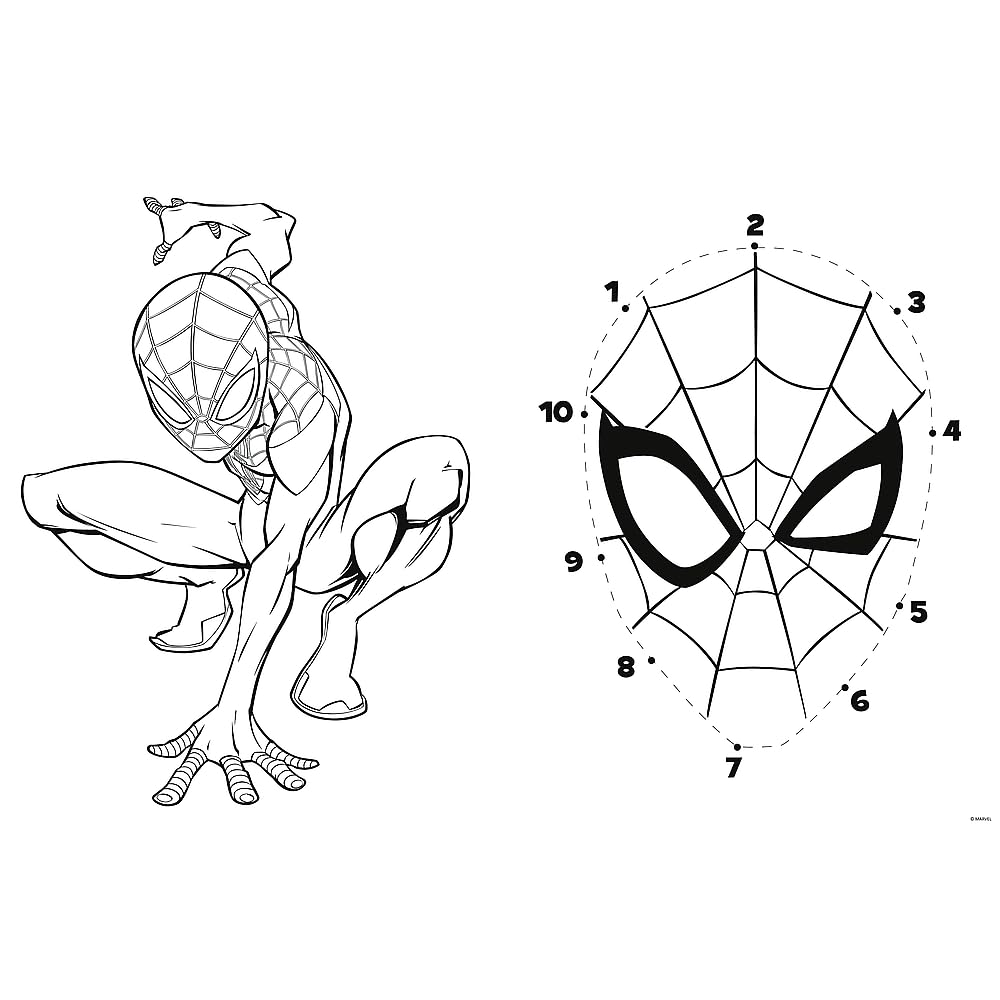 Trefl Primo Marvel Spider-Man Puzzle – 24-teilig, 3-in-1 Set Mit Malbuch, Für Kinder Ab 3