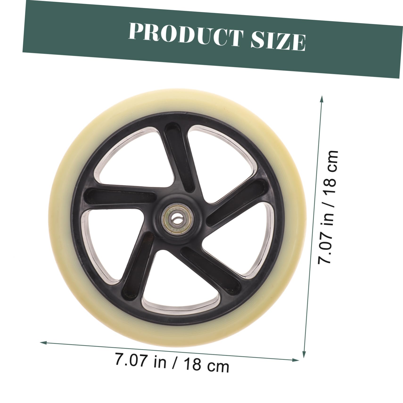 BIUDECO 2Pcs Durable Shockproof Scooter Wheels High Elastic PU Replacement Wheels for Easy Installation Weather Resistant present for Sports Enthusiasts