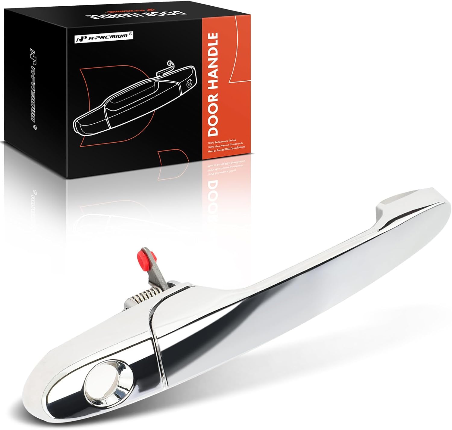 A-Premium Front Passenger Exterior Door Handle with Keyhole (Chrome)