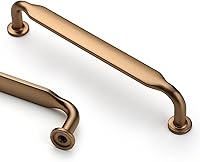 Vista 9 de Asidrama - Paquete de 10 manijas de gabinete de cocina color latón cepillado de 5 pulgadas (128mm), accesorios para gabinetes de cocina, cajones