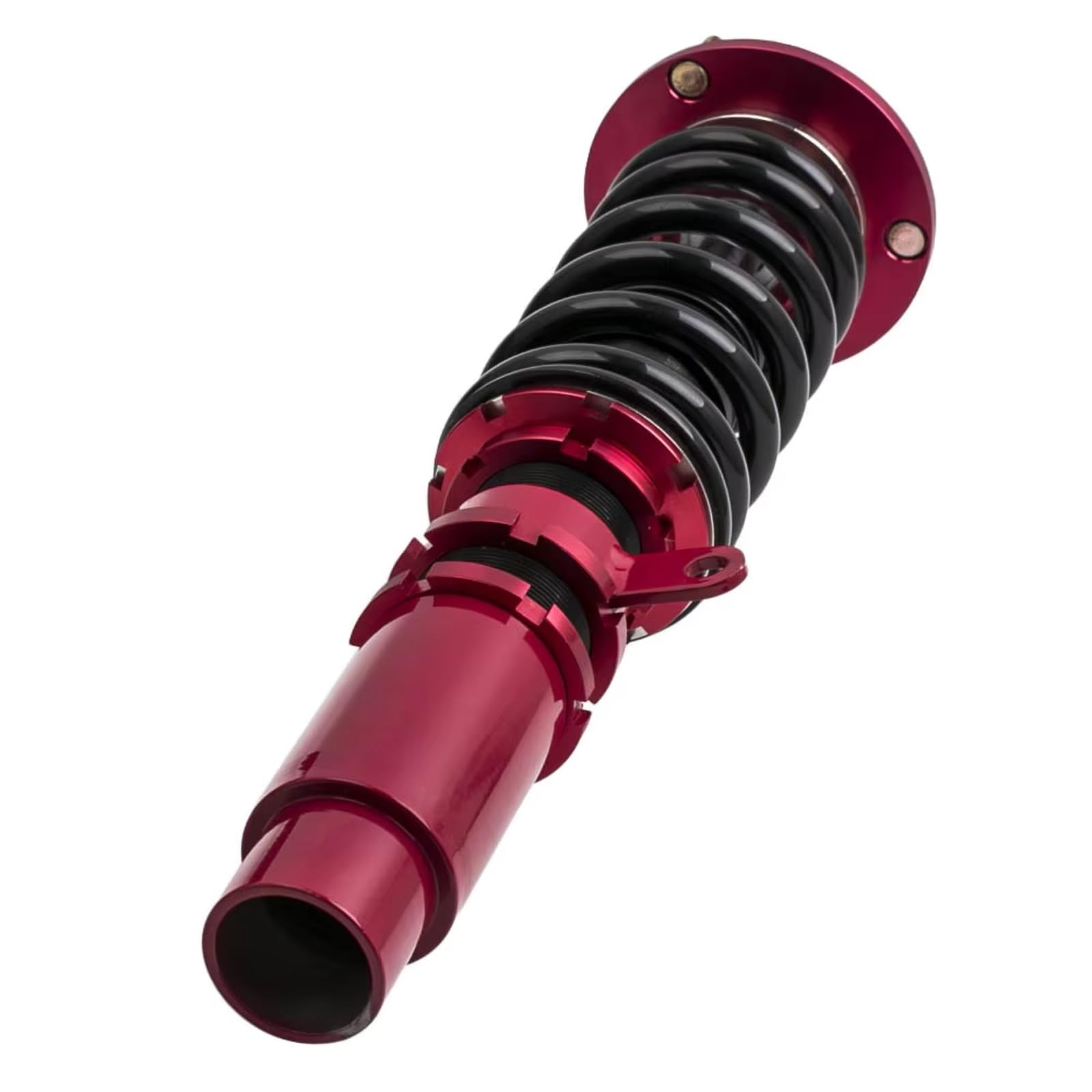 Assetto filettato Compatibile con BMW per Serie 5 E60 2004 2005 2006 2007 2008 2009 2010 523 525 528 530 535 Coilovers Ammortizzatore Struts Rosso Accessori Auto